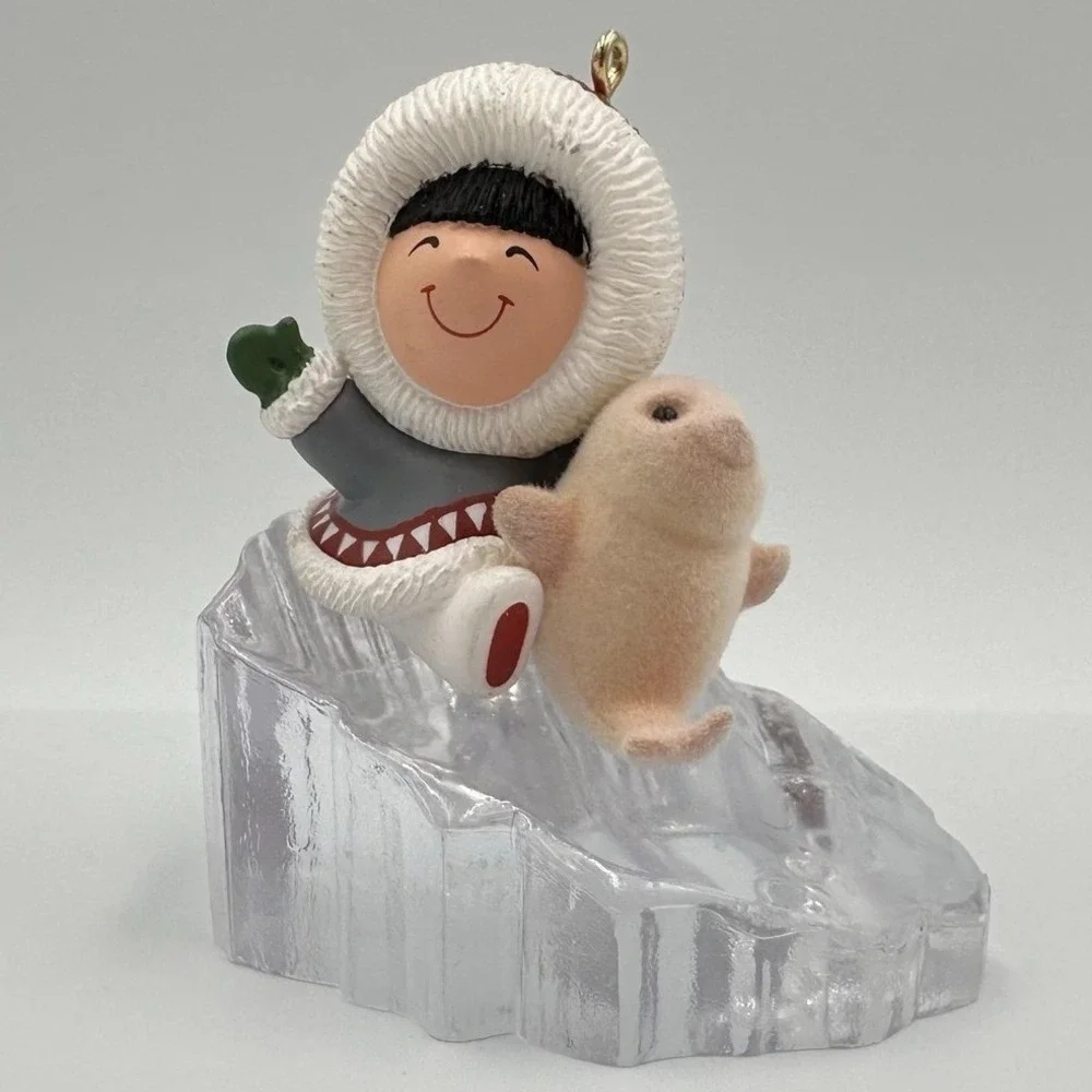 Vintage 1990 Hallmark Keepsake‎ Frosty Friends Christmas Ornament W Box QX439-6